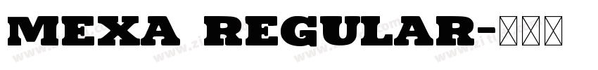 Mexa Regular字体转换